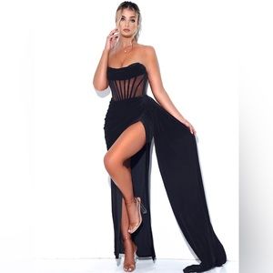 Corset Velvet Gown by Miss Circle